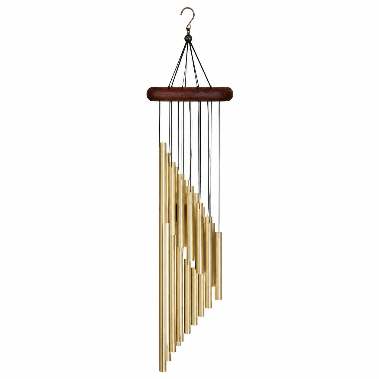 Campanas de Viento Tubulares Doradas de 80 cm para Interior y Exterior