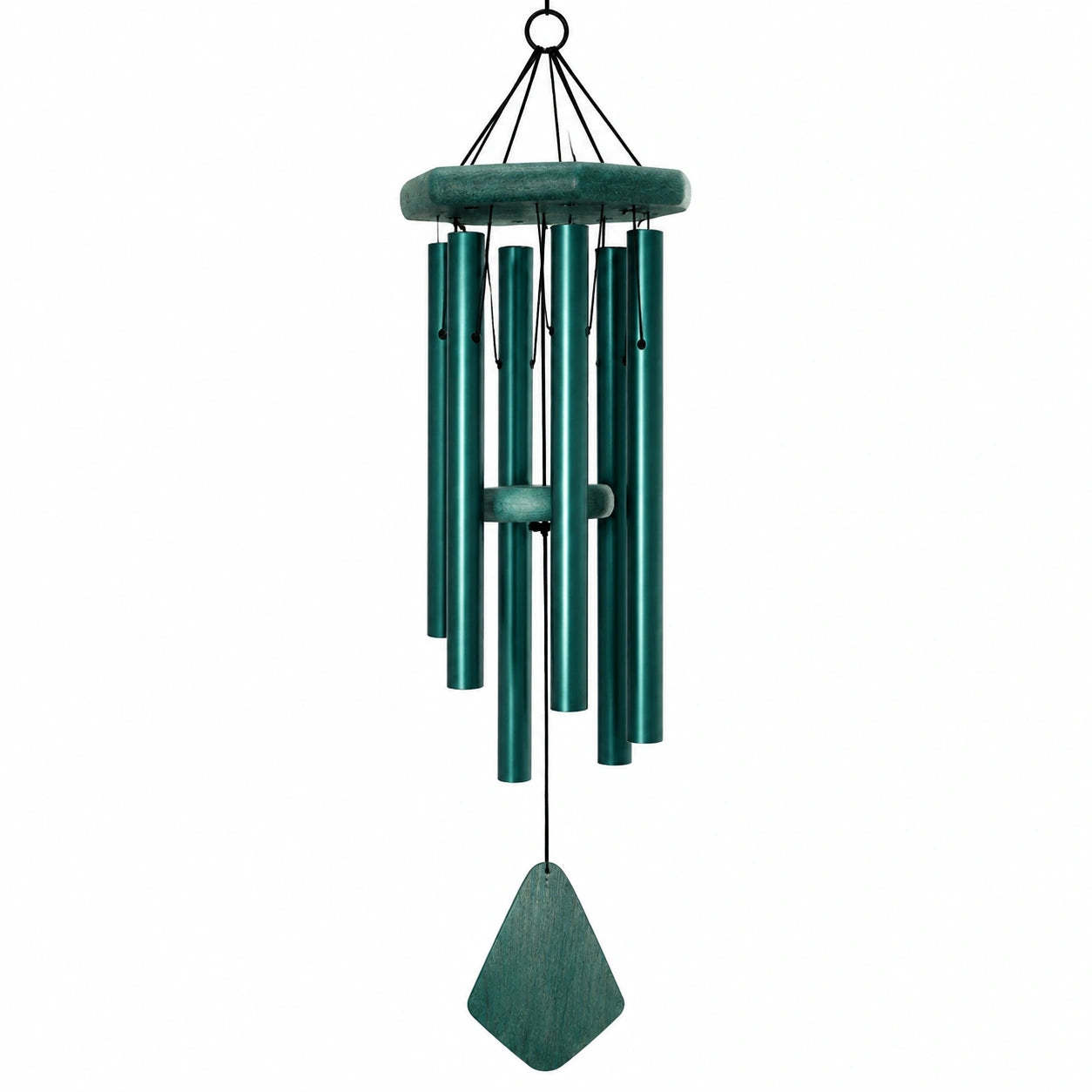 Campana de Viento Tubular Exterior Verde 75 cm
