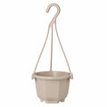 Maceta Colgante Color Crema con Gancho 20x12 cm