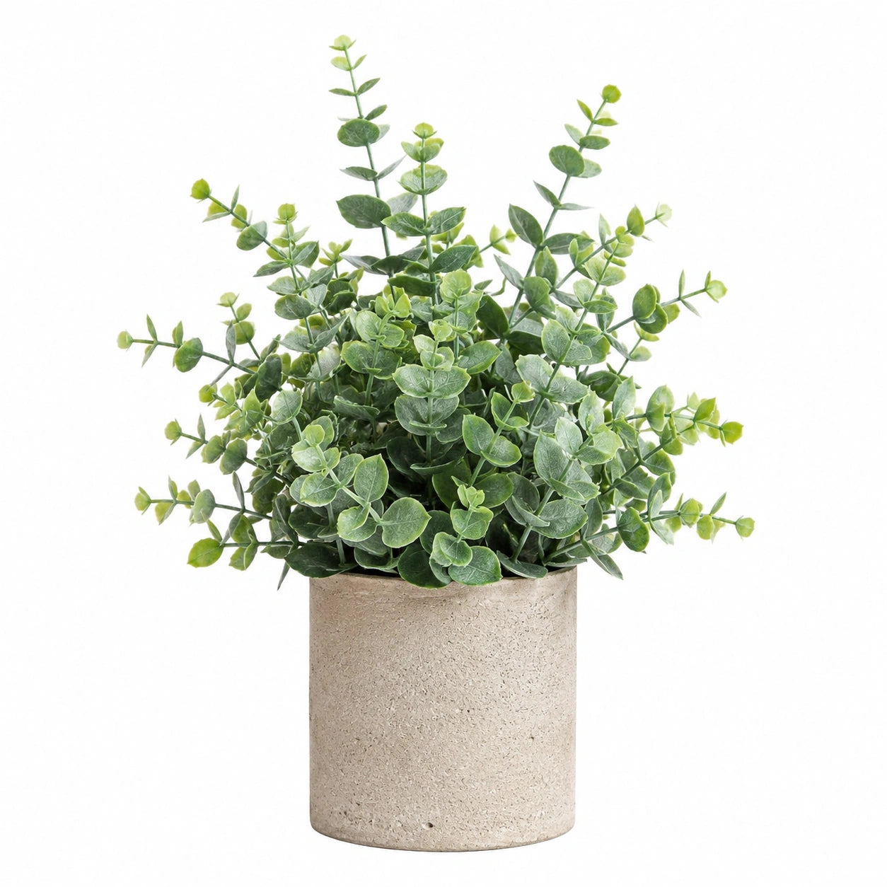Planta Artificial de Eucalipto en Maceta Decorativa 30cm Verde